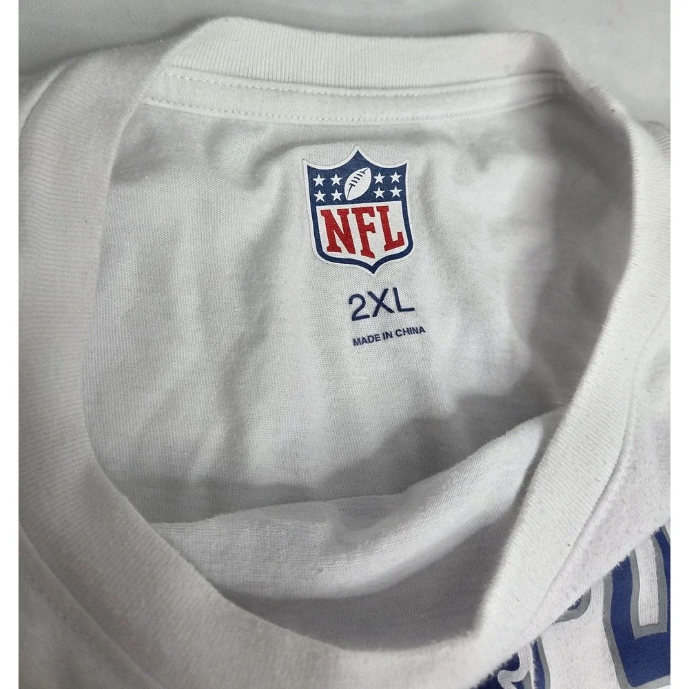 Indianapolis Colts NFL Long Sleeve T Shirt Mens 2XL White Football Tee Game Day